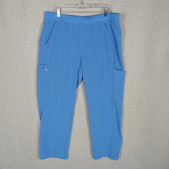 Figs Pants Mens XXL Blue Axim 2.0 Cargo Scrub Technical Collection Medical Nurse - Picture 1 of 7